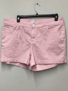 Lane Bryant Pale Pink Denim Five-Pocket Shorts